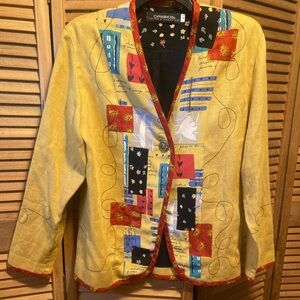 Vintage Canvasbacks by Lutron & Horsfield Mustard Linen Blazer